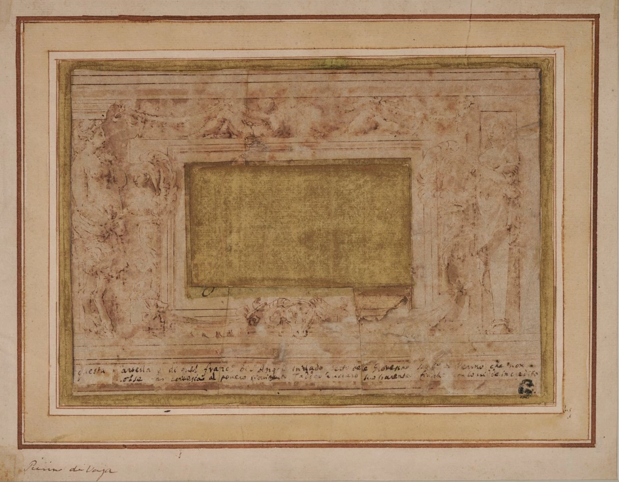 Perin del Vaga - 223, Progetto per cornice, Maidstone Museum and Art Gallery, Kent
